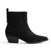 Europeon Union Women Black Chamois Half Boot #3182